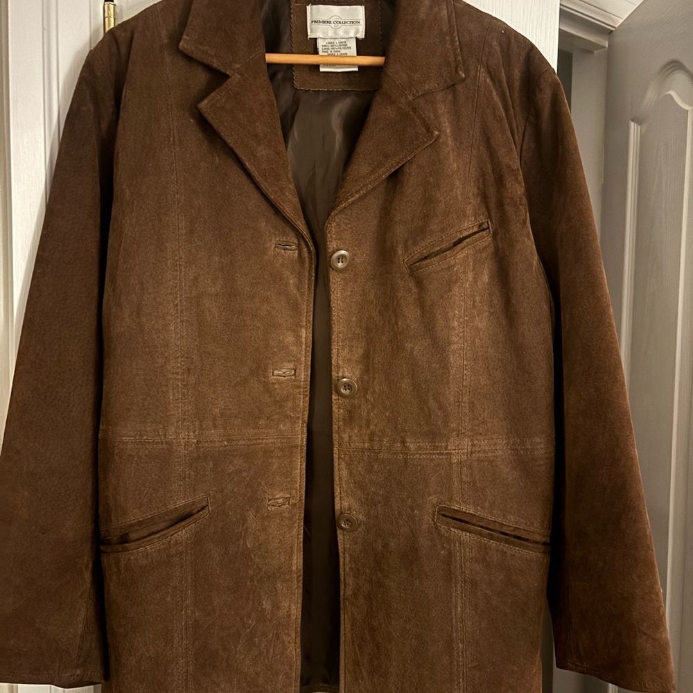Trendy Now! Dark Brown Suede Jacket